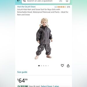 Celavi waterproof kids set